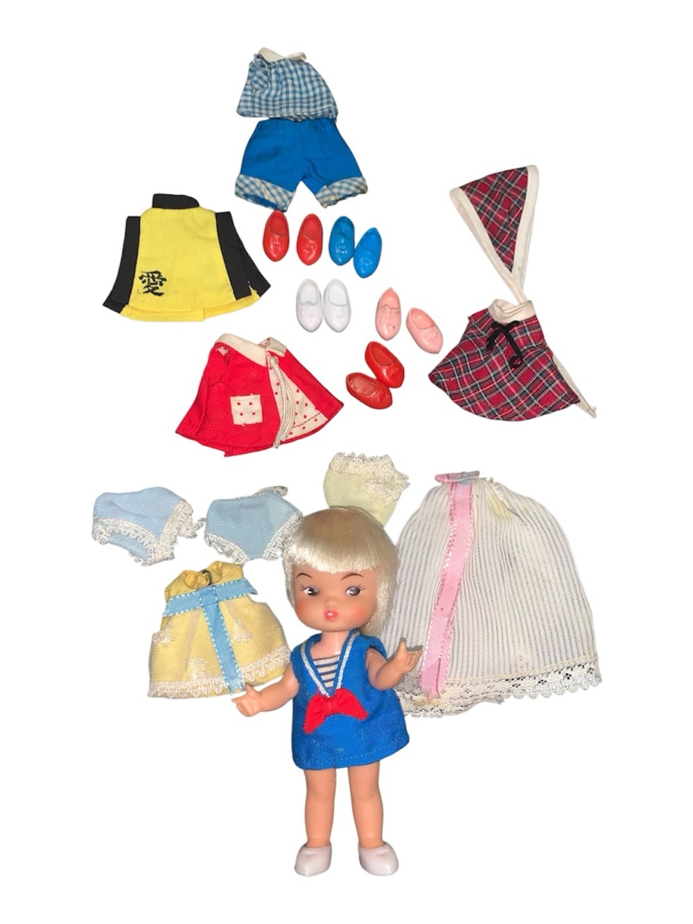 Vintage Remco Heidi Doll from the 1960’s with accessories